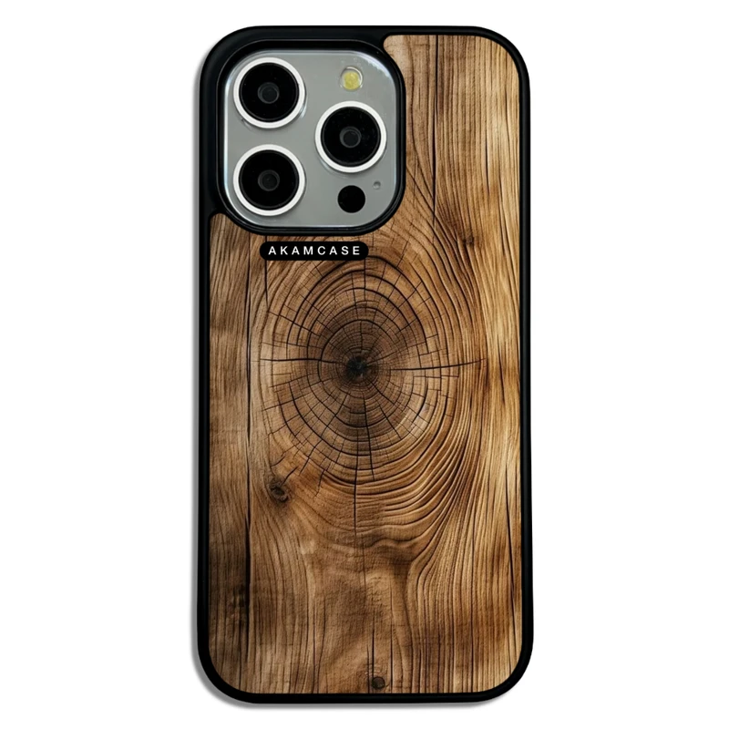 کاور آکام مدل AMC-WA15PRO-WOOD-3 مناسب برای گوشی موبایل اپل iPhone 15 Pro