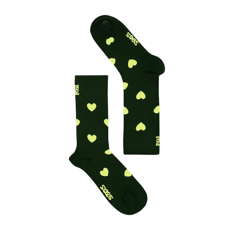 جوراب ساق بلند هپی ساکس مدل قلب