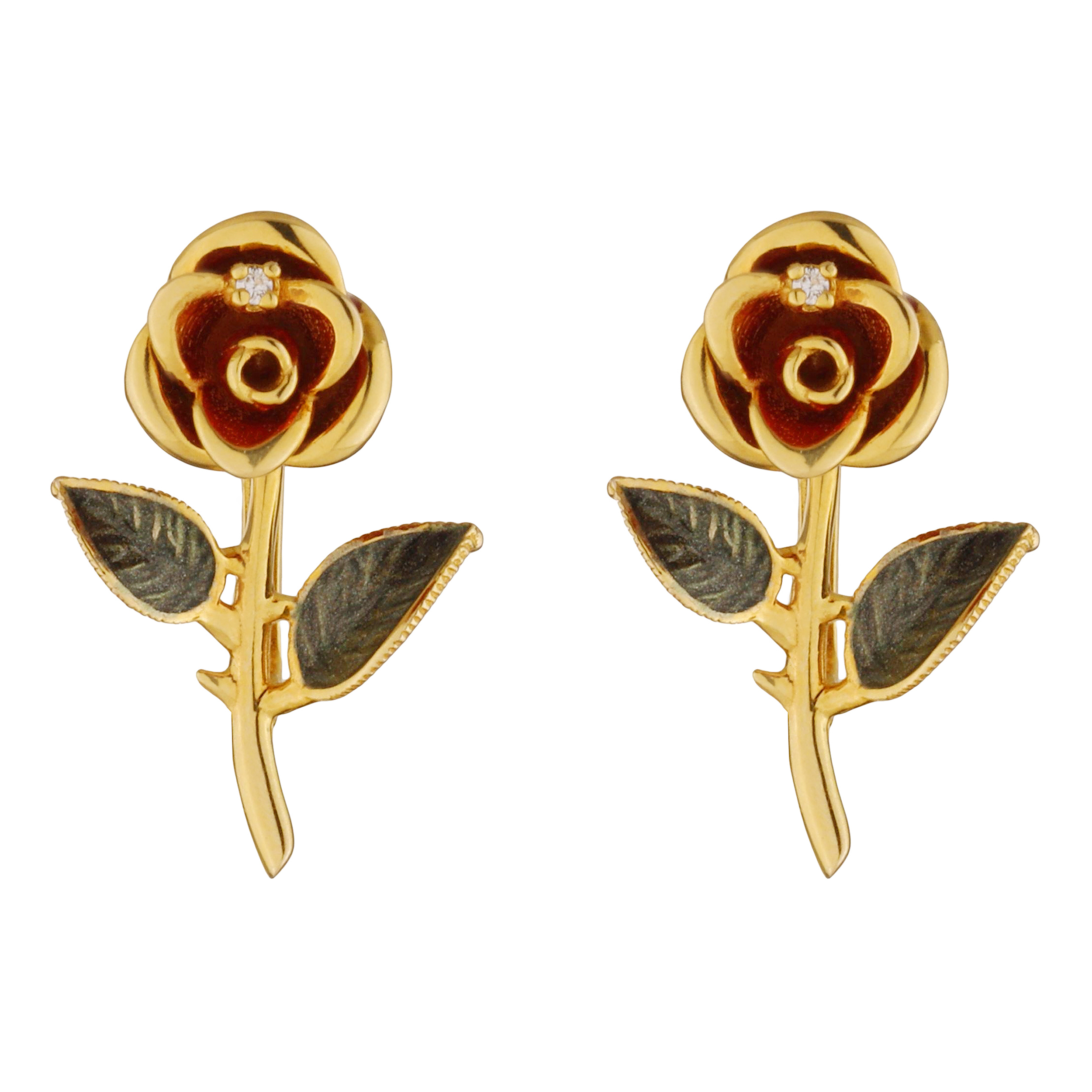 گوشواره طلا 18 عیار زنانه صلاحی گلد مدل 14774