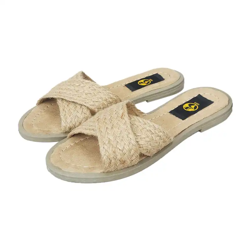 صندل زنانه سیی مدل کنفی ضربدری کد 2031