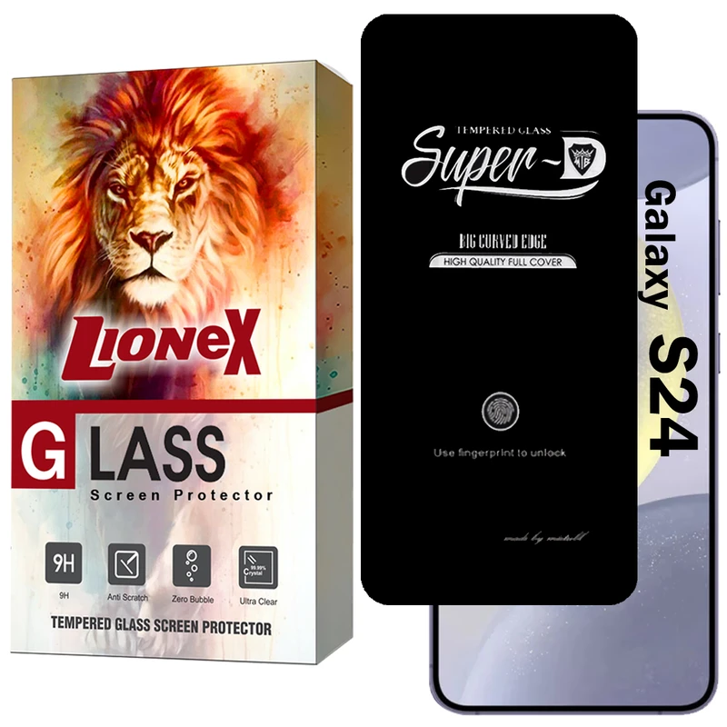 محافظ صفحه نمایش لایونکس مدل SUPERDNL مناسب برای گوشی موبایل سامسونگ Galaxy S24 5G