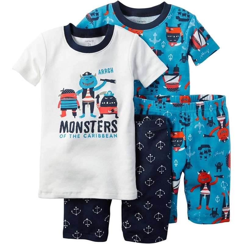 ست 4 تکه لباس نوزادی کارترز مدل monster