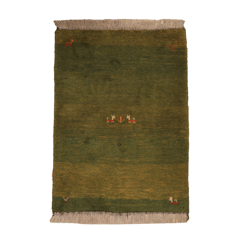 گبه دستباف یک متری طرح قشقایی کد 4040421