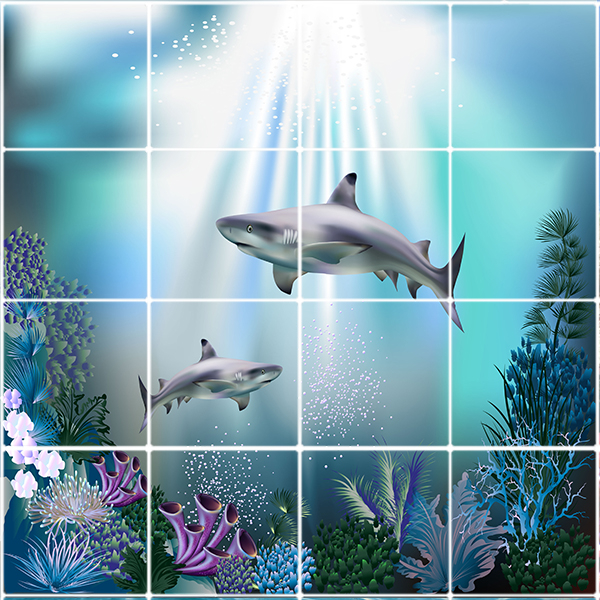 تایل سقفی طرح کوسه ماهی کد ST 3070-16 سایز 60x60 سانتی متر مجموعه 16عددی