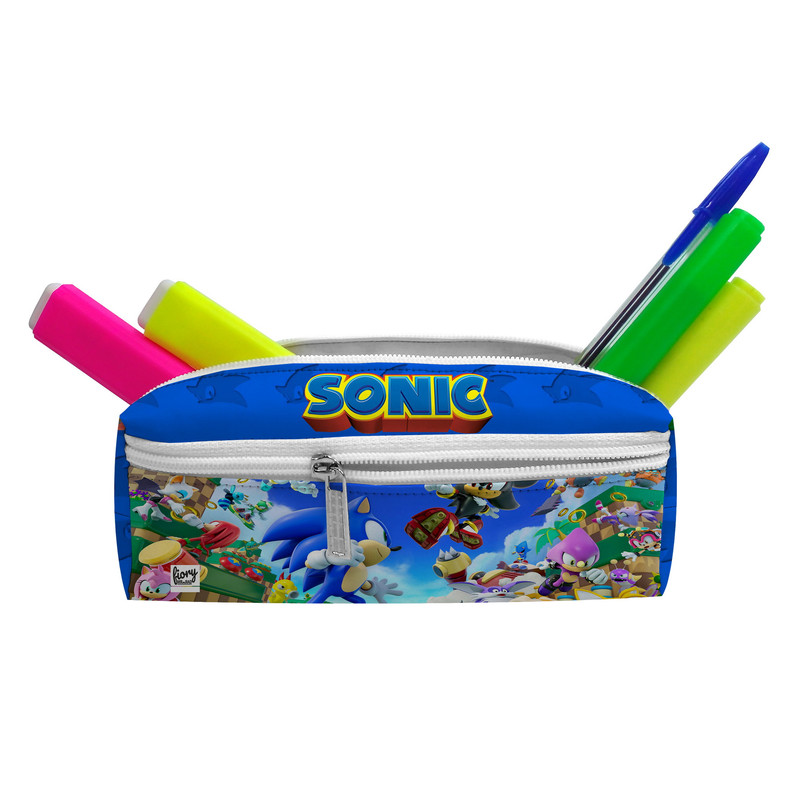 جامدادی مستر راد مدل سه زیپ طرح سونیک sonic کد 2831 fiory