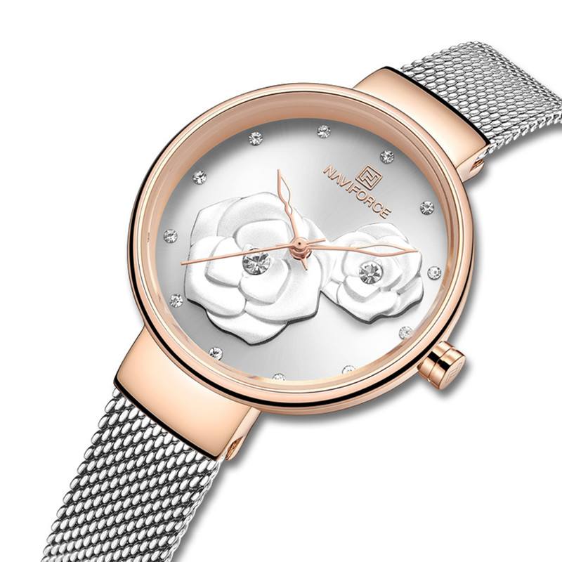 ساعت مچی عقربه ای زنانه نیوی فورس مدل NF5013L - NO-RZ