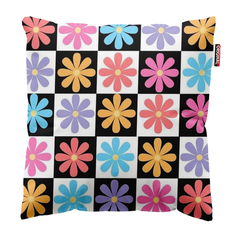 کوسن پاد آفرین طرح گل سایز 30*30 سانتی متر