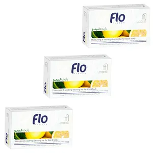  صابون شستشو فلو مدل لیمو وزن 100 گرم مجموعه 3 عددی