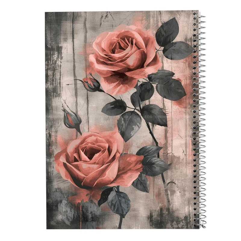 دفتر ژورنال نویسی 50 برگ مدوپد مدل نقطه ای طرح گل کد DF15931