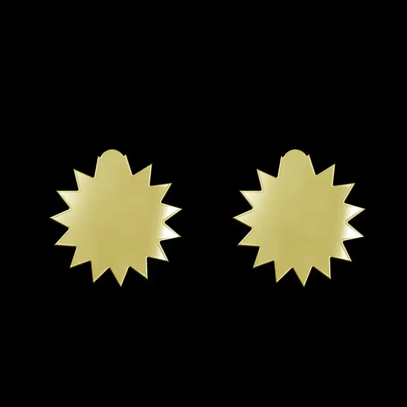 گوشواره طلا 18 عیار زنانه مدوپد مدل ستاره کد GA1-15444