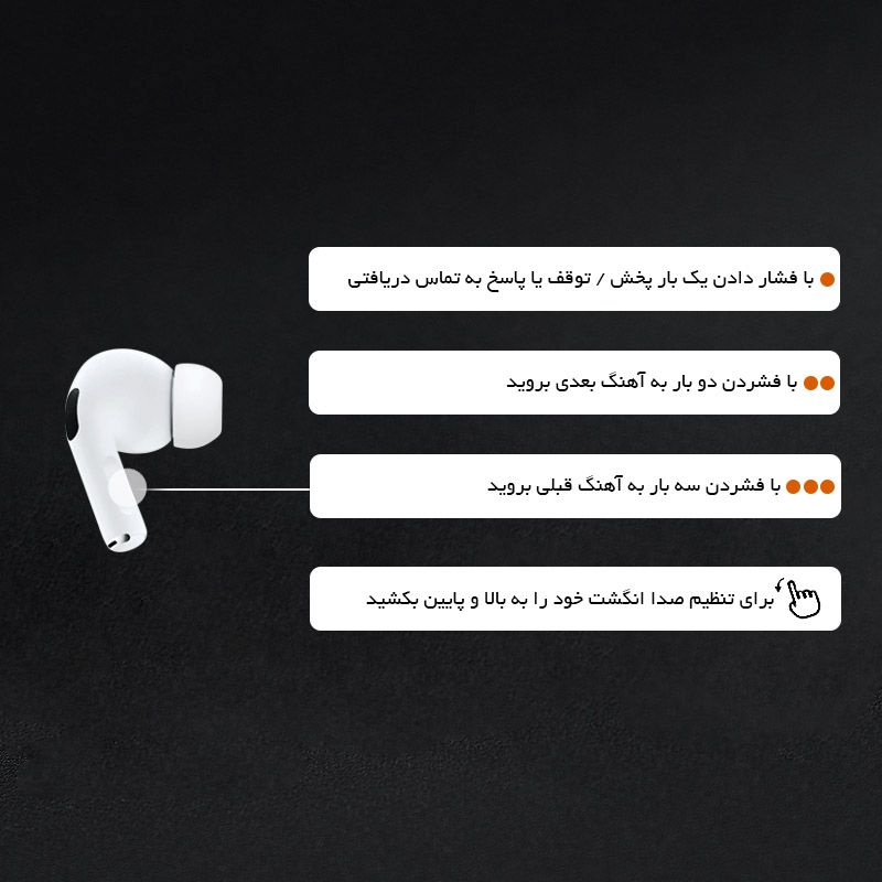هدفون بلوتوثی ریمکس مدل  AirPods Pro 2nd Type-C -  - 23
