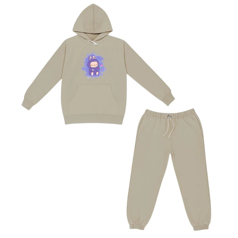 ست هودی و شلوار راحتی بچگانه مدل لبوبو کد v1 