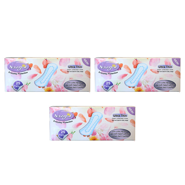 پد بهداشتی نازگل مدل Ultra Thin بسته 3 عددی