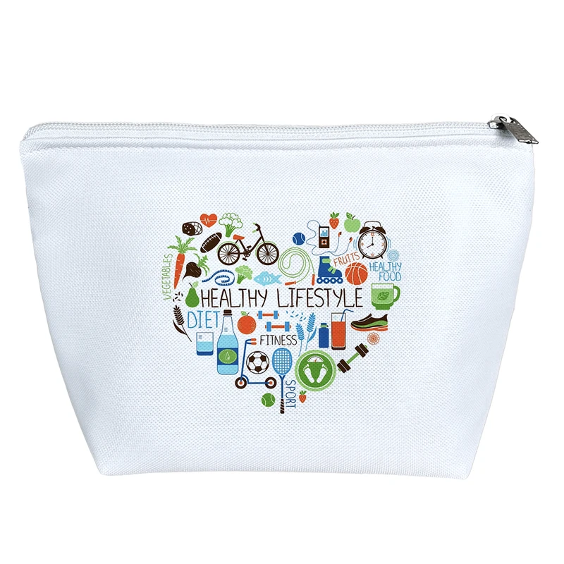 کیف لوازم آرایش دخترانه خندالو مدل Healthy Lifestyle کد H611