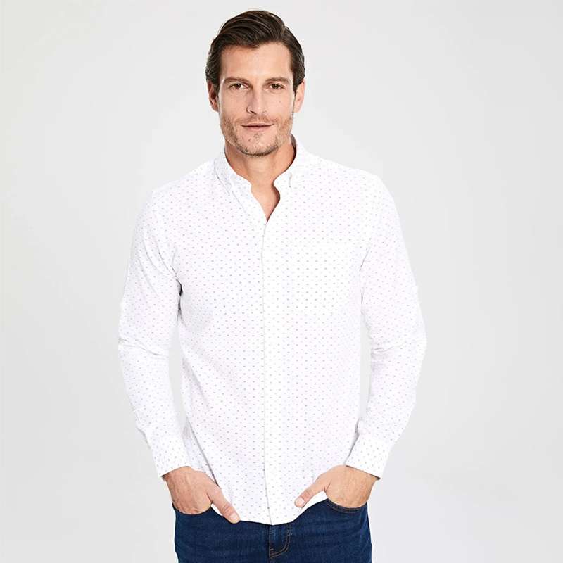 پیراهن آستین بلند مردانه ال سی وایکیکی مدل 0S3078Z8