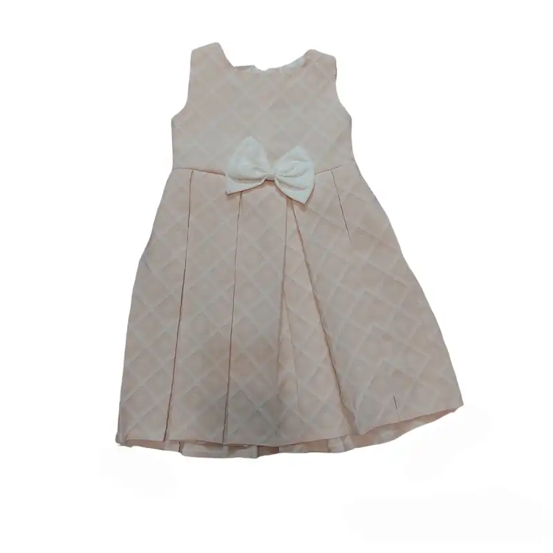 ست کت و سارافون دخترانه مدل  ASH575 رنگ کرم