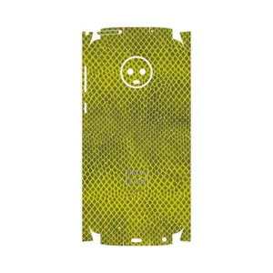 MAHOOT Yellow Snake Skin-FullSkin Cover Sticker for Motorola Moto G6