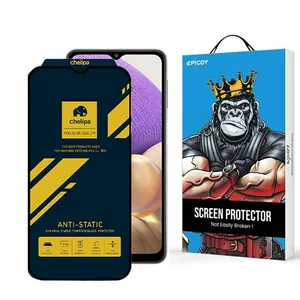 Epicoy Chelipa Anti-Static Glass Screen Protector For Samsung Galaxy A23/A13/A12/A32 5G/M12/M32 5G/A03s/A03/A03 Core/A02s/A02/A12 Nacho