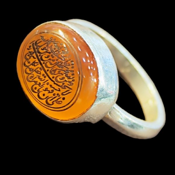 انگشتر نقره زنانه نقره جات بافندگان مدل عقیق یمنی  کد 22