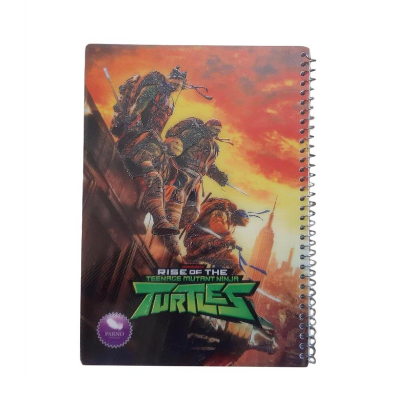 دفتر مشق 50 برگ پرنو مدل لاک پشت نینجا کد PAR_ note book 