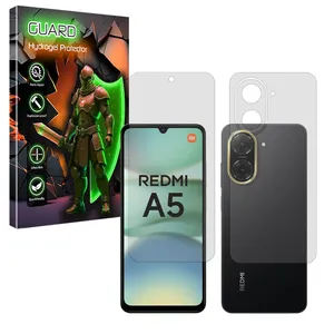 Guard Tough model transparent screen protector suitable for Xiaomi Redmi A5 4G mobile phone along with the back protector