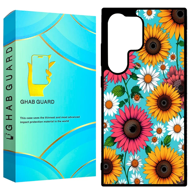 کاور قاب گارد طرح گل گلی مدل GCHPD24U مناسب برای گوشی موبایل سامسونگ Galaxy S24 Ultra 5G