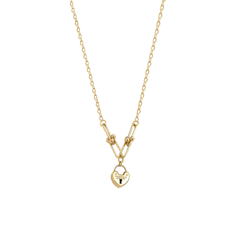 گردنبند طلا 18 عیار زنانه با طرح تیفانی ماوی گالری مدل قلب