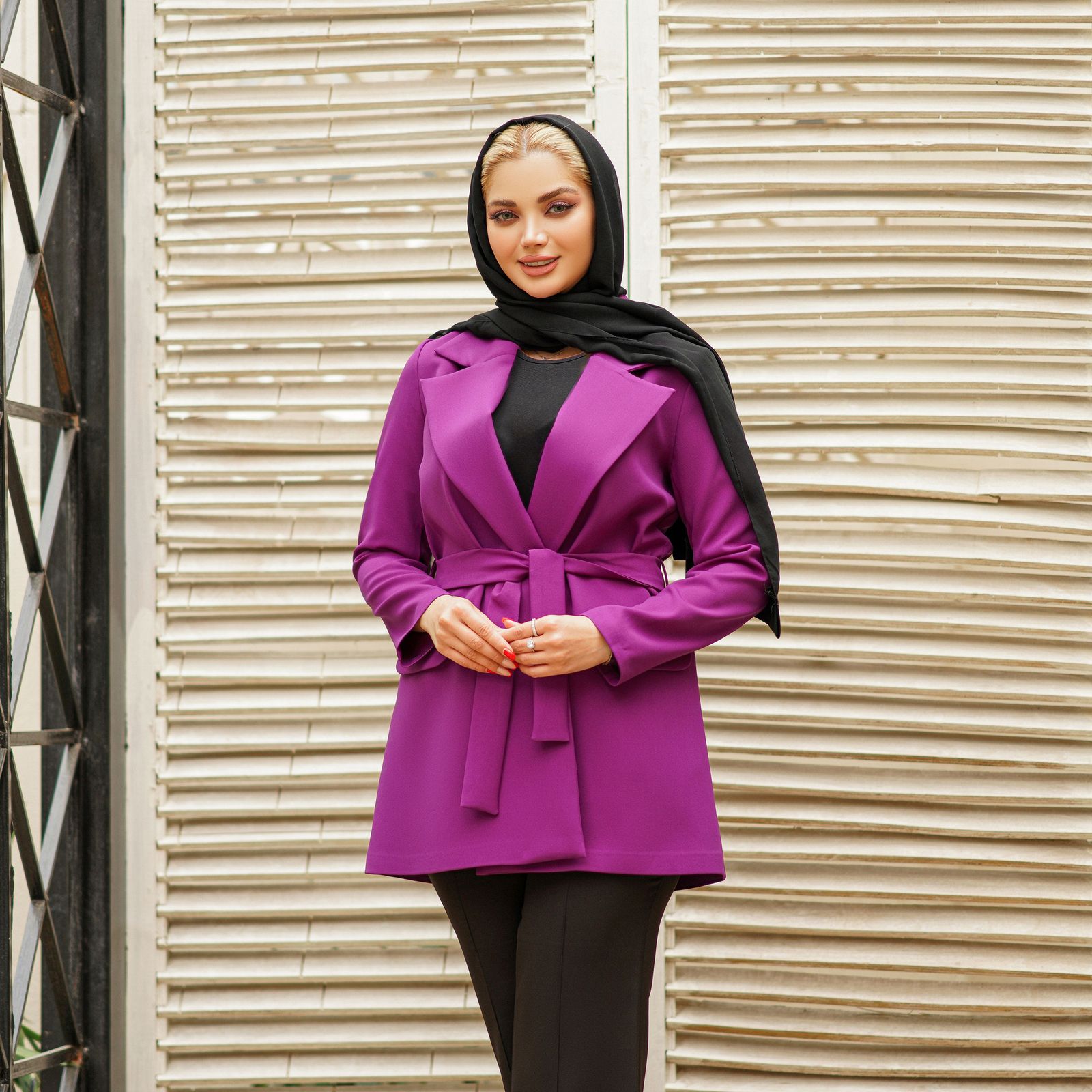 مانتو زنانه السانا مدل شیمر کد 80636 -  - 2