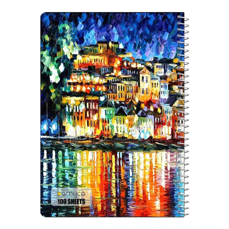 دفتر مشق 100 برگ سیمی کارنیکا طرح نقاشی های آبرنگی Watercolor Paintings کد 33090