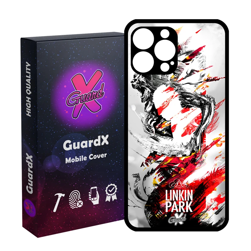 کاور گارد ایکس طرح Linkin Park مدل Glass10082 مناسب برای گوشی موبایل اپل iPhone 14 Pro Max