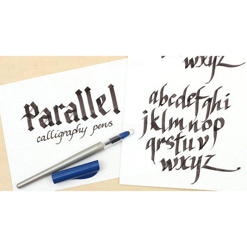 قلم خوشنویسی پایلوت مدل parallel کد P6321 به همراه جوهر یدک مجموعه 5 عددی