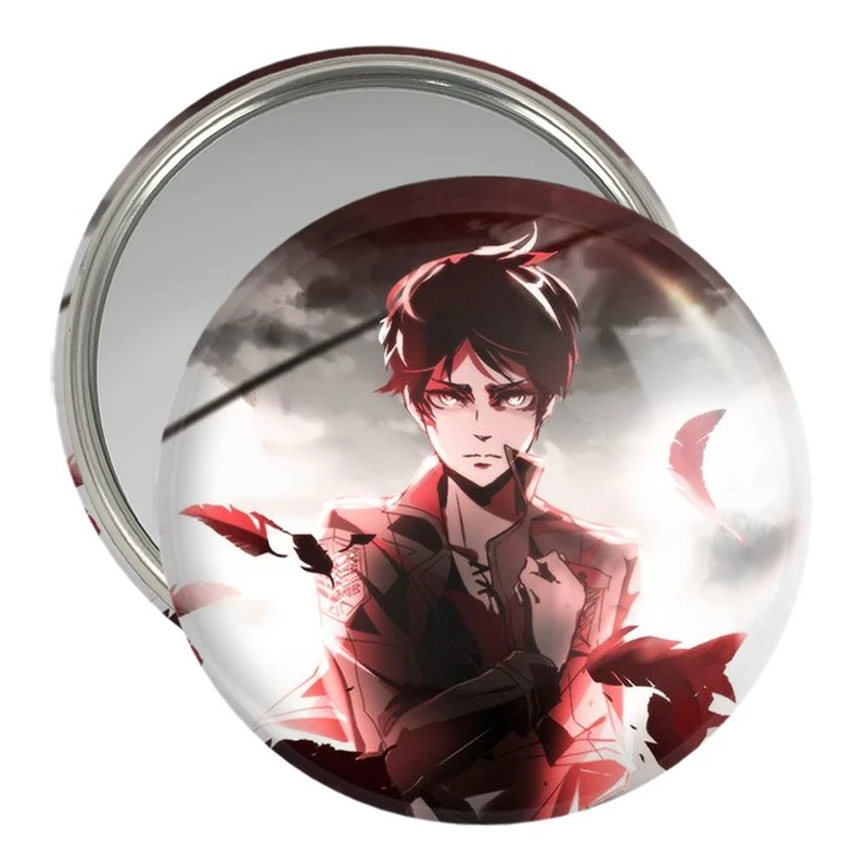 آینه جیبی خندالو مدل ارن یگر انیمه اتک آن تایتان Attack on Titan  کد 10972