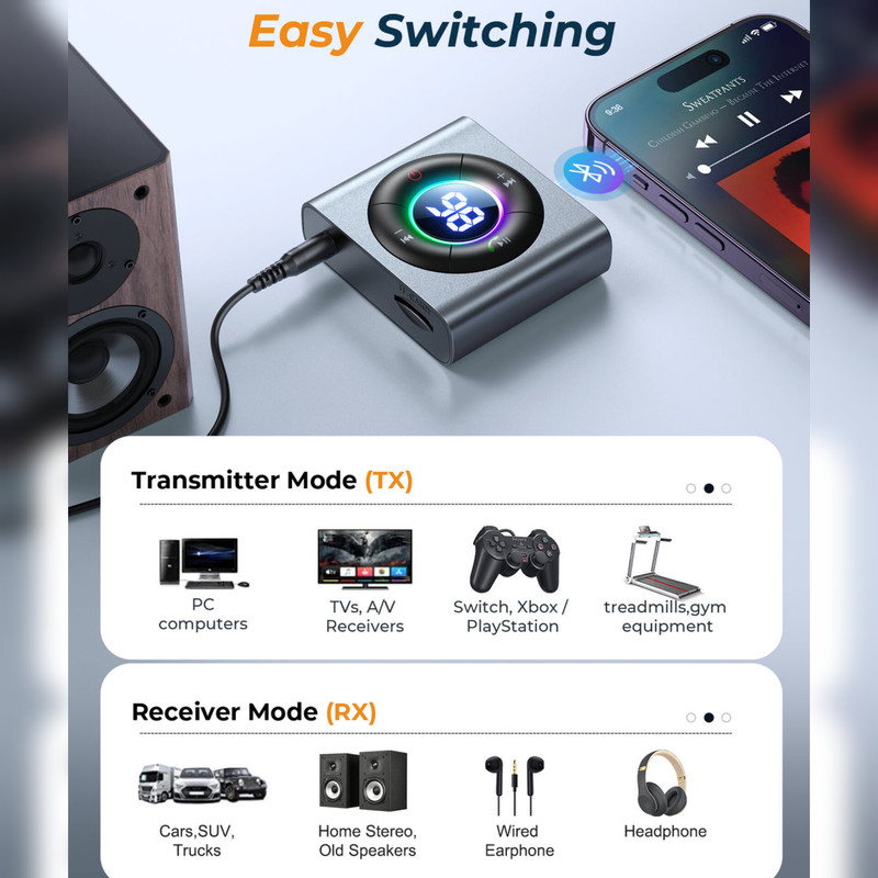 گیرنده بلوتوثی جوی روم مدل JR-CB2