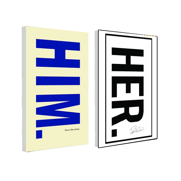 کتاب Him و Her اثر Pierre Alex Jeanty انتشارات آینده کتاب 2 جلدی