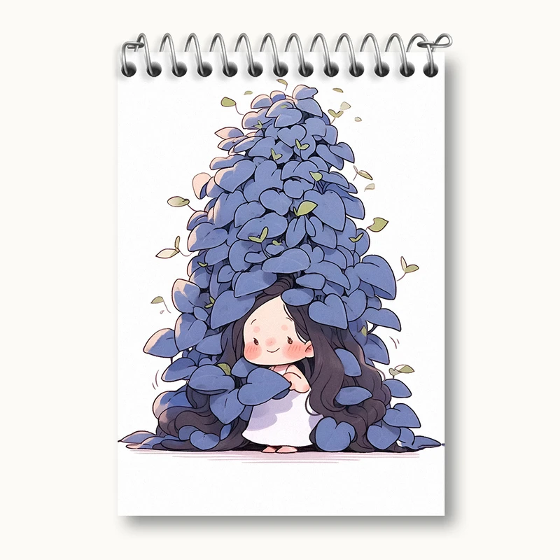 دفتر یادداشت 50 برگ خندالو طرح دخترانه کیوت کد N3131