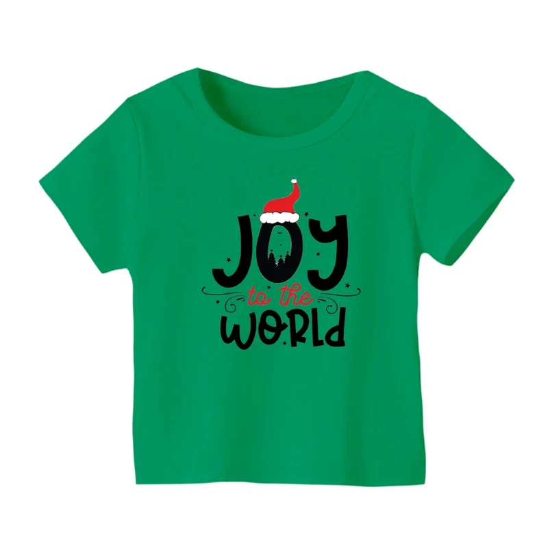 تی شرت آستین کوتاه بچگانه مدل نوشته کریسمس کد 9