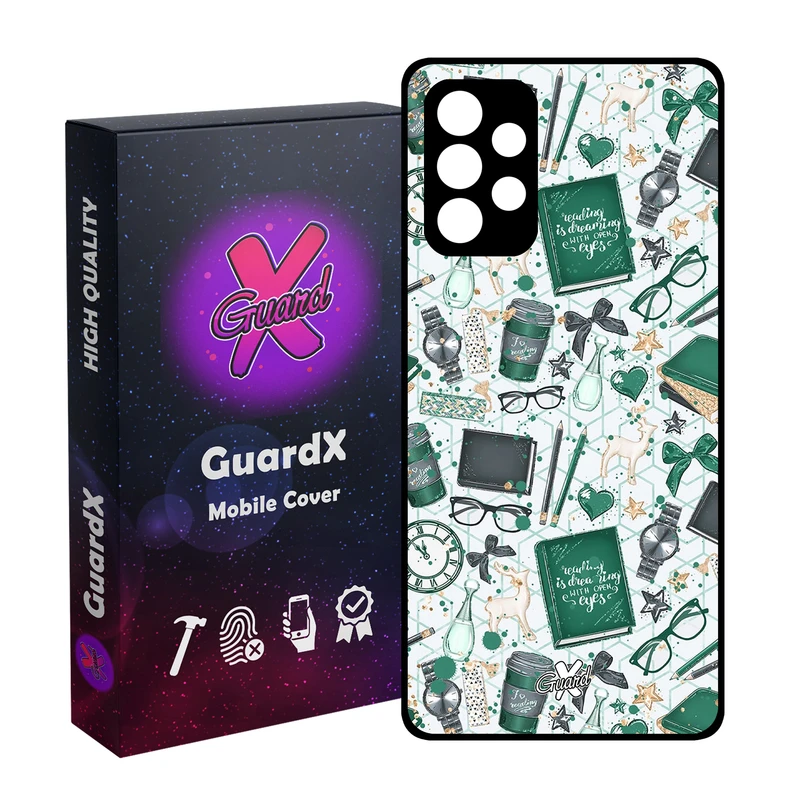 کاور گارد ایکس طرح کتاب مدل Glass10289 مناسب برای گوشی موبایل سامسونگ Galaxy A32 4G