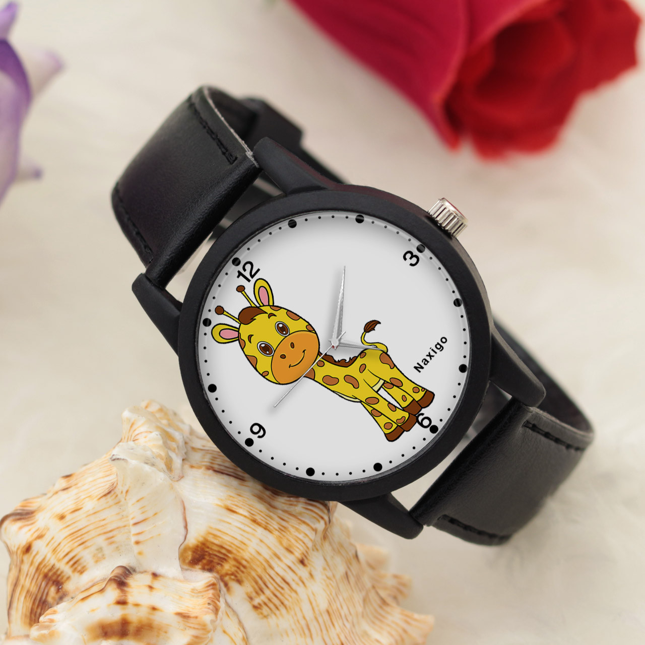 ساعت مچی عقربه ای ناکسیگو مدل زرافه کد LF12579 ساعت مچی عقربه ای ناکسیگو مدل زرافه کد LF12579