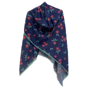 روسری زنانه مدل حریر نخ کد 14