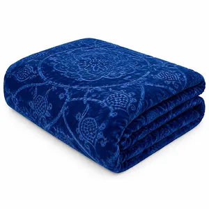 پتو 1 نفره نساجی لاله مهرگان مدل الوان طرح مینا سایز 210x150 سانتی‌متر