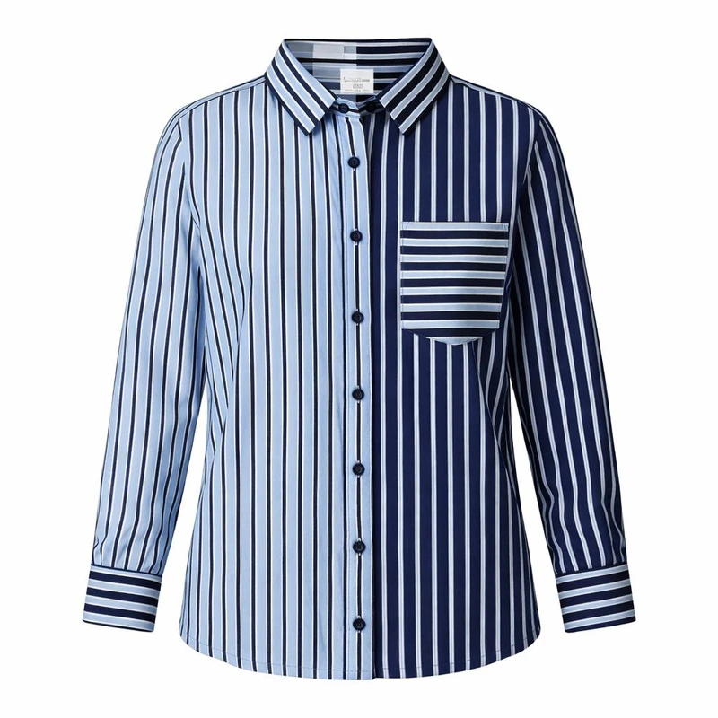 شومیز آستین بلند یقه برگردان زنانه مدل 3090