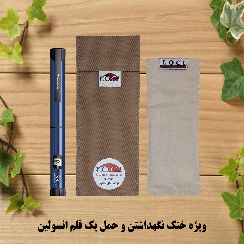کیف خنک نگهدارنده انسولین لوک آی مدل 1 قلم کد 00 مجموعه 2 عددی