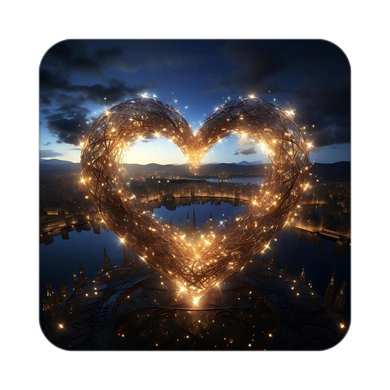 زیر لیوانی کاکتی مدل عاشقانه کد mp10709