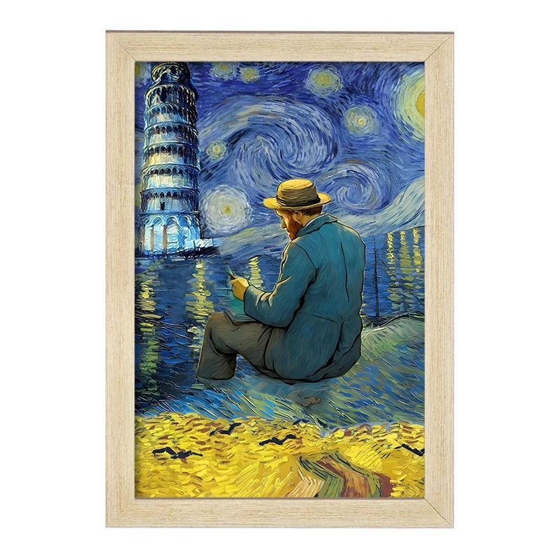 تابلو خندالو مدل ونسان ونگوگ کد F8783