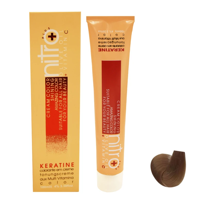 رنگ مو نیترو سری Keratine شماره 504 حجم 100 میلی لیتر رنگ هلویی