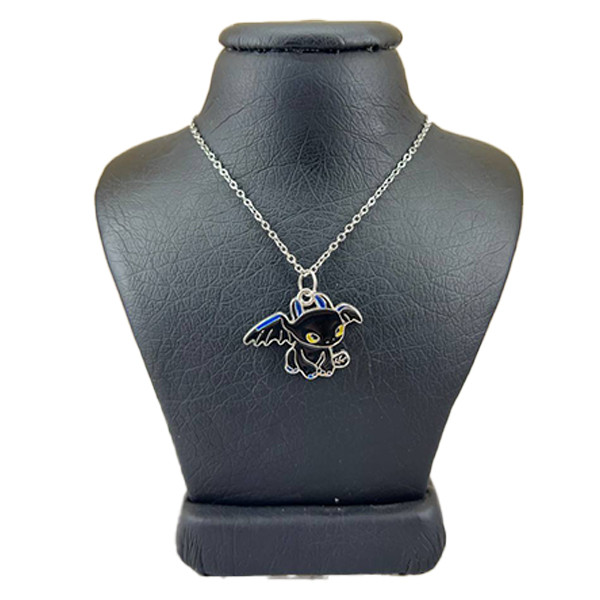 گردنبند دخترانه مدل اژدها بی دندان کد 45545