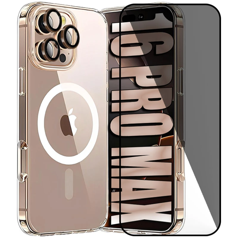 کاور مسیر مدل Total Protect مناسب برای گوشی موبایل اپل iPhone 16 Pro Max به همراه محافظ صفحه نمایش و محافظ لنز دوربین