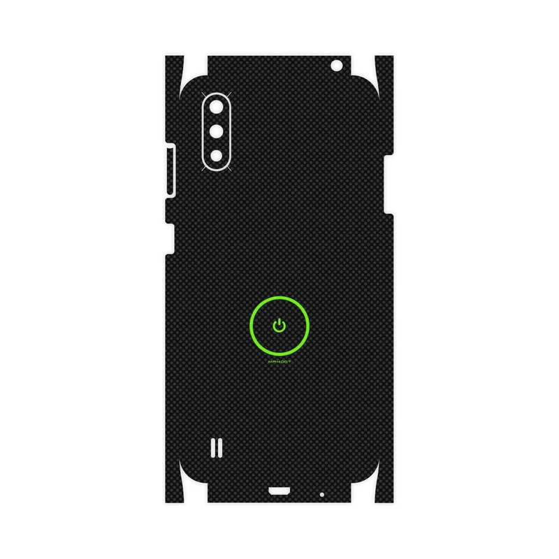 برچسب پوششی ماهوت مدل Minimal Power Button-FullSkin مناسب برای گوشی موبایل سامسونگ Galaxy A01