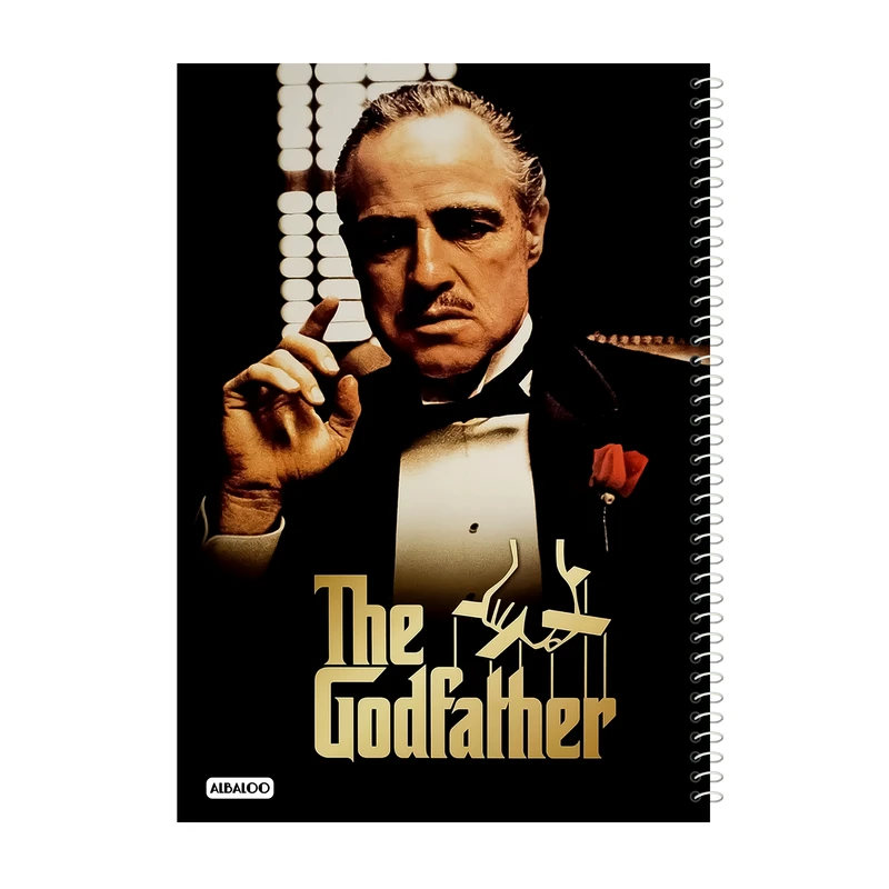 دفتر مشق 50 برگ آلبالو طرح پدرخوانده کد 2296