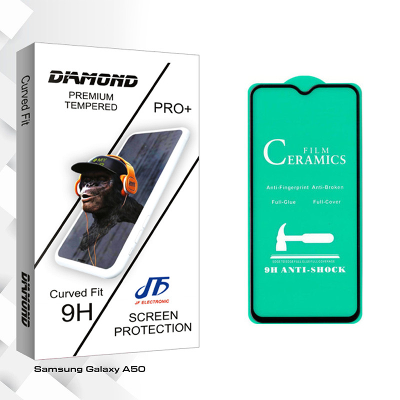 محافظ صفحه نمایش سرامیکی جی اف مدل Diamond glass مناسب برای گوشی موبایل سامسونگ Galaxy A50